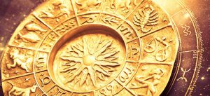 Vedic astrology course on the Atmakaraka and Darakaraka showing a zodiac wheel and celestial symbolism.